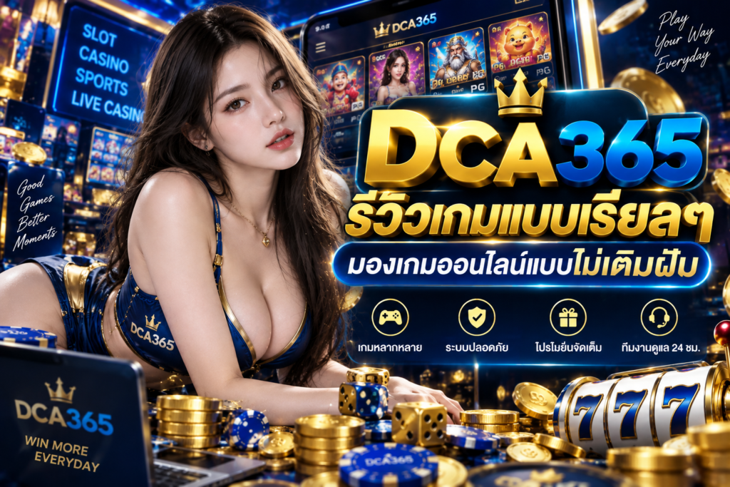 DCA365 รีวิวเกมแบบเรียลๆ มองเกมออนไลน์แบบไม่เติมฝัน